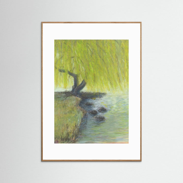 Willow Impressions Watercolor Landscape - Fine Art Print Framed Options