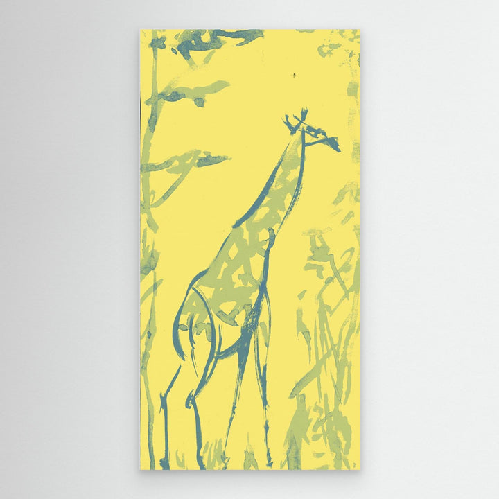 Whimsical Abstract Giraffe Wall Art - Canvas Print Framed Options
