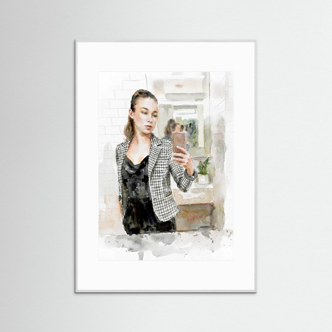 “Modern Muse” Contemporary Feminine Portrait Art