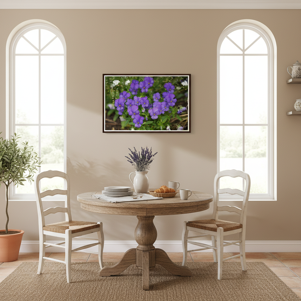 "Violet Daydreams" Stunning Floral Photography - Premium Matte Paper Framed Art Print