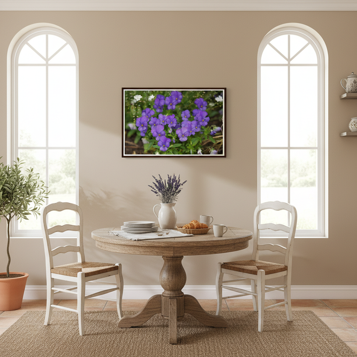 "Violet Daydreams" Stunning Floral Photography - Premium Matte Paper Framed Art Print