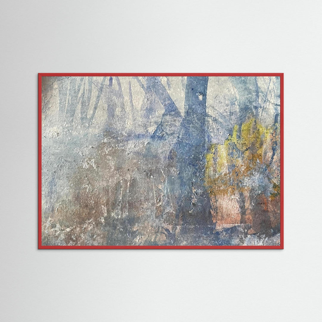Misty Watercolor Forest Abstract - Fine Art Print Framed Options